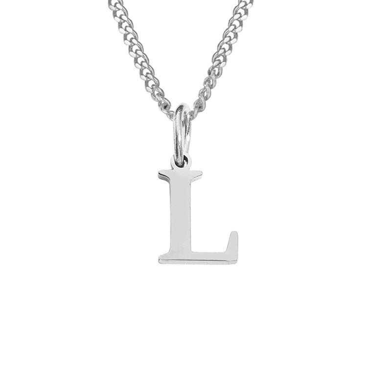 14K Stainless Steel Necklace with 26 Letters