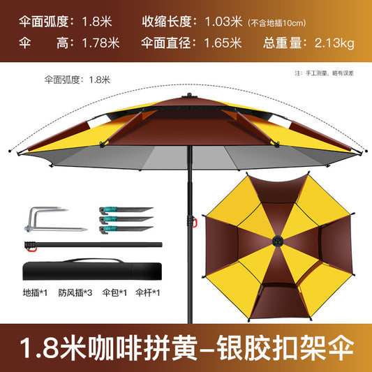 Reinforced Metal  Umbrella with Black Coating