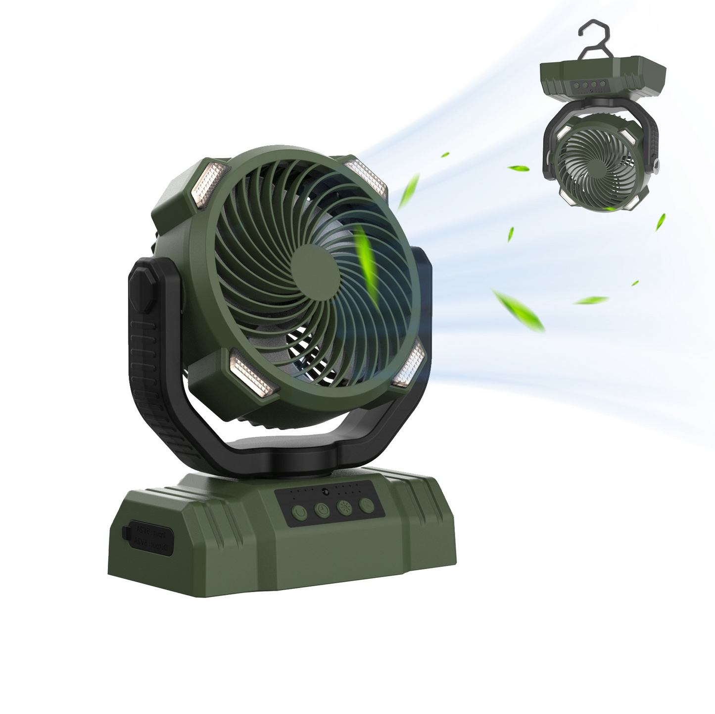 Outdoor Power Bank LED Light Camping Fan